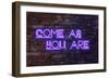 Urban Neon Collection - Come as you are-Philippe Hugonnard-Framed Art Print