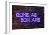 Urban Neon Collection - Come as you are-Philippe Hugonnard-Framed Art Print