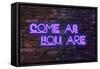 Urban Neon Collection - Come as you are-Philippe Hugonnard-Framed Stretched Canvas