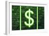 Urban Neon Collection - Dollars-Philippe Hugonnard-Framed Art Print