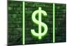 Urban Neon Collection - Dollars-Philippe Hugonnard-Mounted Art Print