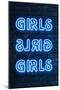 Urban Neon Collection - GIRLS-Philippe Hugonnard-Mounted Art Print