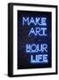 Urban Neon Collection - Make ART your Life-Philippe Hugonnard-Framed Art Print