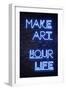 Urban Neon Collection - Make ART your Life-Philippe Hugonnard-Framed Art Print