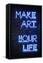 Urban Neon Collection - Make ART your Life-Philippe Hugonnard-Framed Stretched Canvas