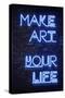 Urban Neon Collection - Make ART your Life-Philippe Hugonnard-Stretched Canvas