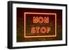 Urban Neon Collection - Non Stop-Philippe Hugonnard-Framed Art Print