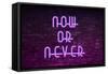Urban Neon Collection - Now or Never-Philippe Hugonnard-Framed Stretched Canvas