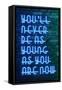 Urban Neon Collection - You'll never be as young as you are now-Philippe Hugonnard-Framed Stretched Canvas