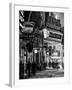 Urban Night Street Scene in Times Square in Snow in Winter-Philippe Hugonnard-Framed Photographic Print
