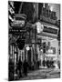 Urban Night Street Scene in Times Square in Snow in Winter-Philippe Hugonnard-Mounted Photographic Print
