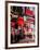 Urban Night Street Scene in Times Square in Snow in Winter-Philippe Hugonnard-Framed Photographic Print