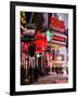 Urban Night Street Scene in Times Square in Snow in Winter-Philippe Hugonnard-Framed Photographic Print