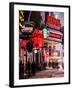 Urban Night Street Scene in Times Square in Snow in Winter-Philippe Hugonnard-Framed Photographic Print