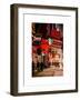 Urban Night Street Scene in Times Square in Snow in Winter-Philippe Hugonnard-Framed Art Print