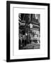 Urban Night Street Scene in Times Square in Snow in Winter-Philippe Hugonnard-Framed Art Print