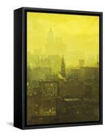 Urban Nocturne-Paul Cornoyer-Framed Stretched Canvas