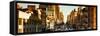 Urban Panoramic Landscape West Village Manhattan in Winter-Philippe Hugonnard-Framed Stretched Canvas