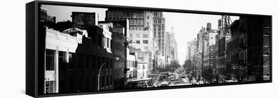 Urban Panoramic Landscape West Village Manhattan in Winter-Philippe Hugonnard-Framed Stretched Canvas