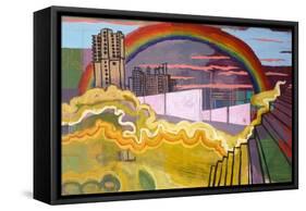 Urban Rainbow, 2016-Anastasia Lennon-Framed Stretched Canvas