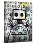 Urban Robot Color-Roseanne Jones-Stretched Canvas