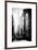 Urban Scene, 401 Broadway, Soho, Manhattan, NYC, White Frame, Old Black and White Photography-Philippe Hugonnard-Framed Art Print