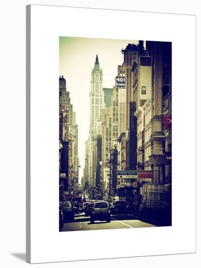 Urban Scene, 401 Broadway, Soho, Manhattan, NYC, White Frame-Philippe Hugonnard-Stretched Canvas