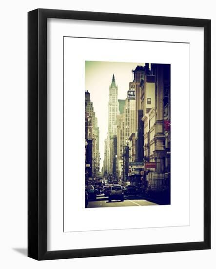 Urban Scene, 401 Broadway, Soho, Manhattan, NYC, White Frame-Philippe Hugonnard-Framed Art Print