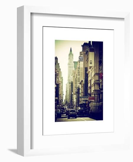 Urban Scene, 401 Broadway, Soho, Manhattan, NYC, White Frame-Philippe Hugonnard-Framed Art Print