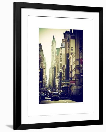 Urban Scene, 401 Broadway, Soho, Manhattan, NYC, White Frame-Philippe Hugonnard-Framed Art Print