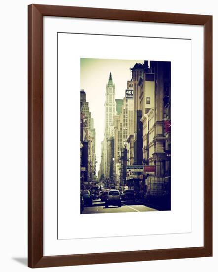 Urban Scene, 401 Broadway, Soho, Manhattan, NYC, White Frame-Philippe Hugonnard-Framed Art Print