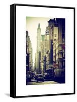 Urban Scene, 401 Broadway, Soho, Manhattan, NYC, White Frame-Philippe Hugonnard-Framed Stretched Canvas