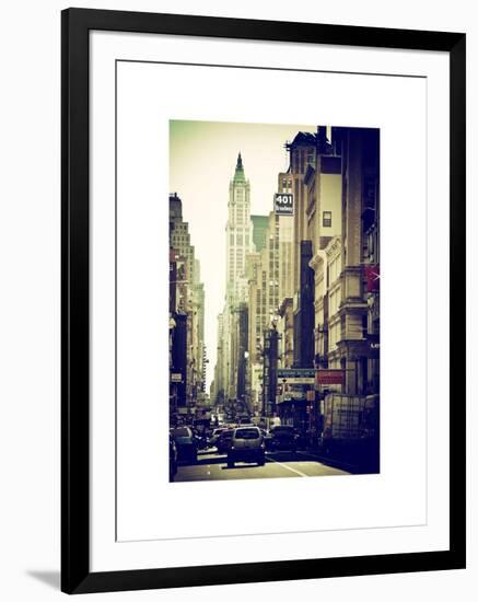 Urban Scene, 401 Broadway, Soho, Manhattan, NYC, White Frame-Philippe Hugonnard-Framed Art Print