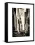 Urban Scene, Architecture and Buildings, Midtown Manhattan, NYCa, White Frame, Sepia Original-Philippe Hugonnard-Framed Stretched Canvas