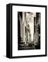Urban Scene, Architecture and Buildings, Midtown Manhattan, NYCa, White Frame, Sepia Original-Philippe Hugonnard-Framed Stretched Canvas