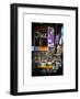 Urban Scene at Times Square, Advertising Views, Manhattan, New York, White Frame-Philippe Hugonnard-Framed Photographic Print