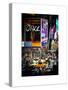 Urban Scene at Times Square, Advertising Views, Manhattan, New York, White Frame-Philippe Hugonnard-Stretched Canvas