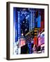 Urban Scene at Times Square NYC by Night, Manhattan, New York, United States-Philippe Hugonnard-Framed Photographic Print