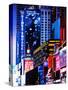 Urban Scene at Times Square NYC by Night, Manhattan, New York, United States-Philippe Hugonnard-Stretched Canvas