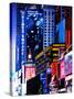 Urban Scene at Times Square NYC by Night, Manhattan, New York, United States-Philippe Hugonnard-Stretched Canvas