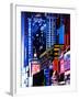 Urban Scene at Times Square NYC by Night, Manhattan, New York, United States-Philippe Hugonnard-Framed Premium Photographic Print