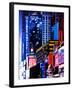 Urban Scene at Times Square NYC by Night, Manhattan, New York, United States-Philippe Hugonnard-Framed Premium Photographic Print