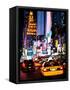 Urban Scene by Night, Times Square, Manhattan, New York City, United States-Philippe Hugonnard-Framed Stretched Canvas