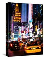 Urban Scene by Night, Times Square, Manhattan, New York City, United States-Philippe Hugonnard-Stretched Canvas