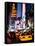 Urban Scene by Night, Times Square, Manhattan, New York City, United States-Philippe Hugonnard-Framed Stretched Canvas