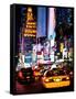 Urban Scene by Night, Times Square, Manhattan, New York City, United States-Philippe Hugonnard-Framed Stretched Canvas