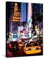 Urban Scene by Night, Times Square, Manhattan, New York City, United States-Philippe Hugonnard-Stretched Canvas