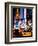 Urban Scene by Night, Times Square, Manhattan, New York City, United States-Philippe Hugonnard-Framed Photographic Print