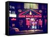 Urban Scene by Night - Vintage Store in Times Square - Manhattan - New York City - United States-Philippe Hugonnard-Framed Stretched Canvas