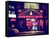 Urban Scene by Night - Vintage Store in Times Square - Manhattan - New York City - United States-Philippe Hugonnard-Framed Stretched Canvas